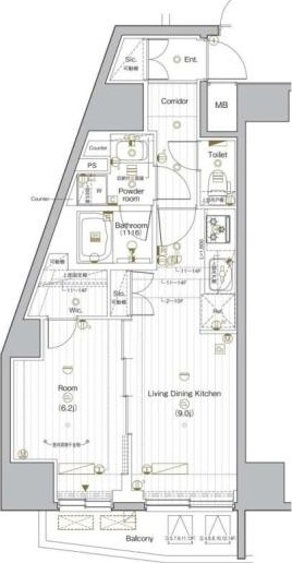 PREMIUMCUBEG後楽園の間取り