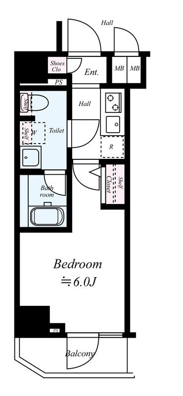 メインステージ北千住Ⅳの間取り|間取りです。