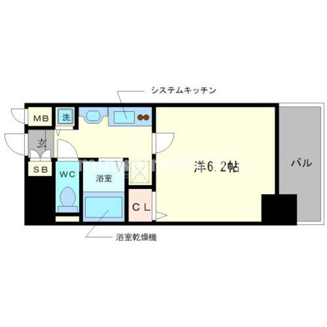 プレサンス難波幸町の間取り
