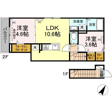 ルリアン給田の間取り