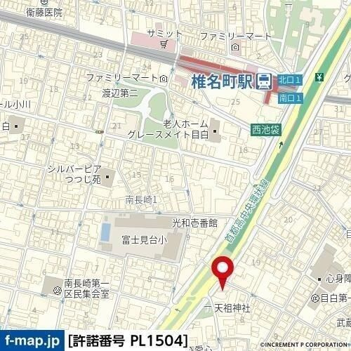 プレール・ドゥーク目白の地図