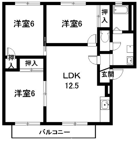 エントピアＩＷＡＳＥⅠの間取り