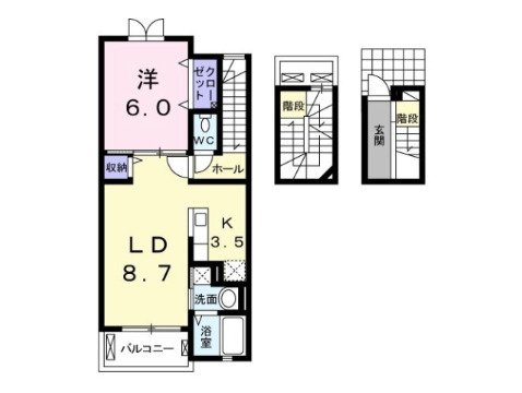 ソレアード南流山の間取り