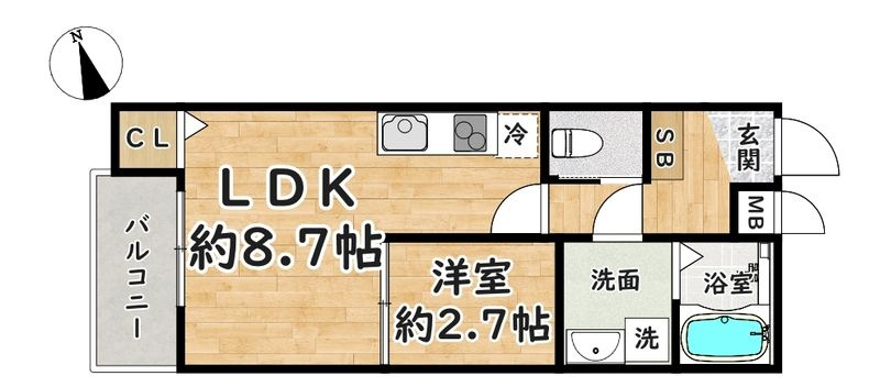 CROUD立花の間取り