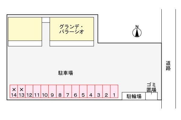 グランデ・パラーシオの区画図