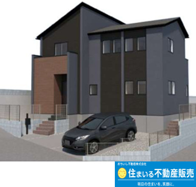 西区野方6丁目3期　1号棟の外観パース