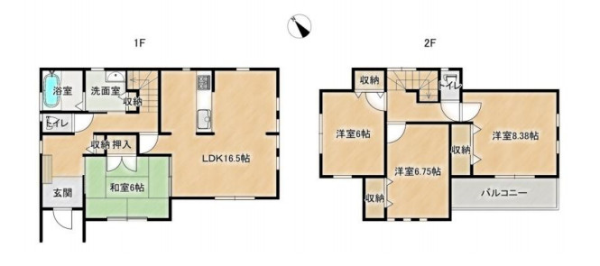 さいたま市見沼区大谷　中古戸建の間取り|さいたま市見沼区大谷　中古戸建・4LDK・土地面積116.04m2・建物面積105.99m2