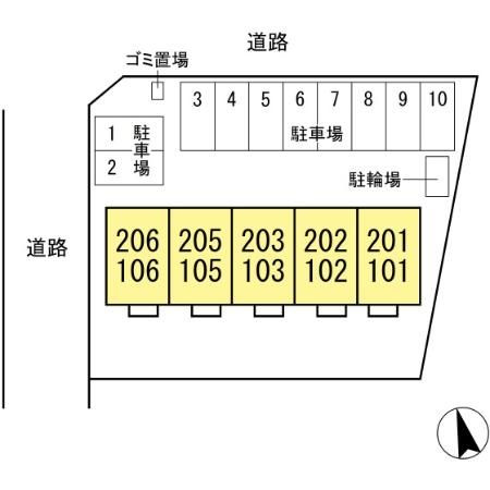 フォレストピア吉沢の区画図