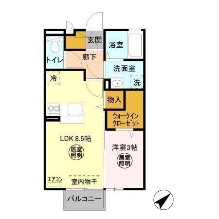 アリエーテＡＯＫＩの間取り