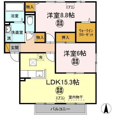 マノワール　Bの間取り