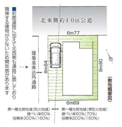 練馬区北町1丁目　利便性×機能性　省エネ基準適合住宅の区画図