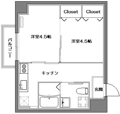 米勢ビルの間取り
