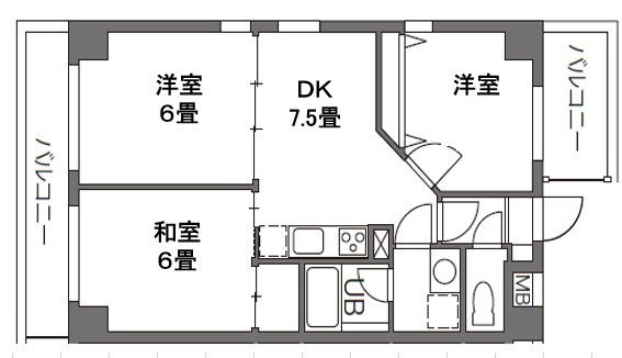 プラティーク本所吾妻橋 の間取り|間取りです。