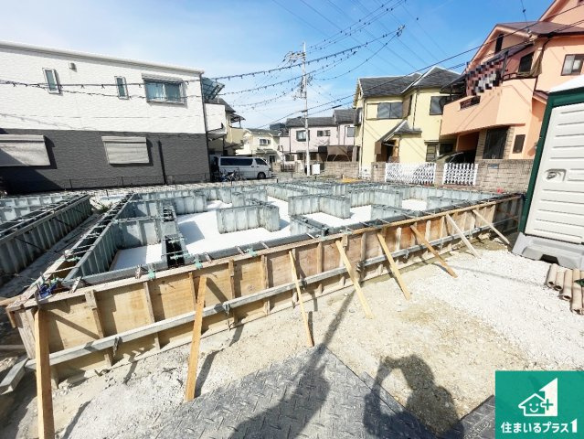 ■尼崎市田能　新築一戸建ての外観|現在建築中！落ち着いた街並みで新生活を始めることが出来そう！周辺の物件も併せてご紹介させて頂きます！