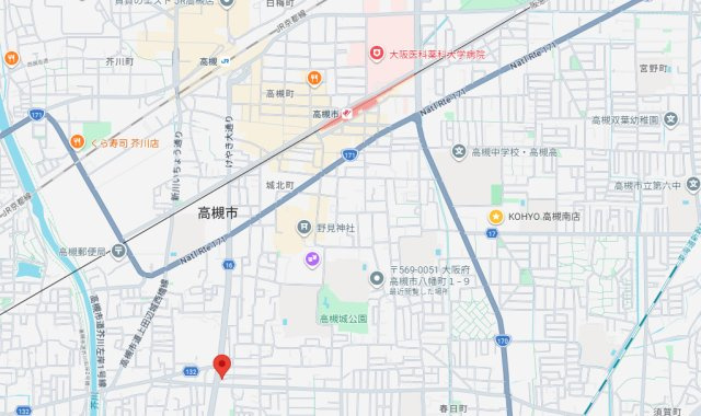 CLASSY高西の地図