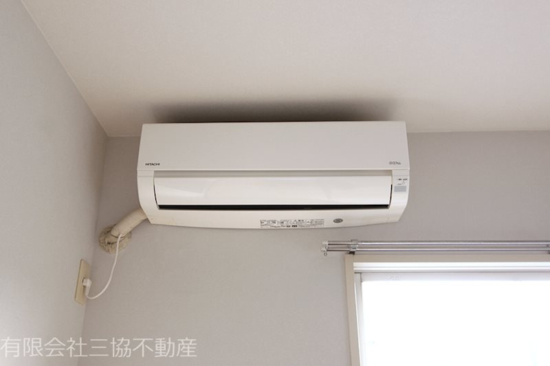 ニュータブチハイツBの設備|和室6畳にエアコン付き