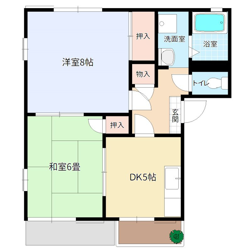 ニュータブチハイツBの間取り