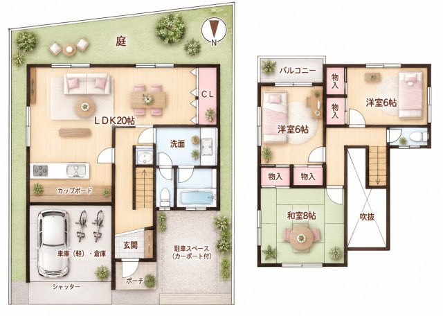 宮之下町　中古一戸建ての間取り|間取り図はいかがですか？ご希望を叶える間取りですか？リビングの広さは？水回りの位置は？カウンターキッチン？など色々な情報が集約されています。弊社ではリフォームなどのご相談も承っております。