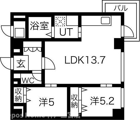 中山手ミオ壱番館の間取り
