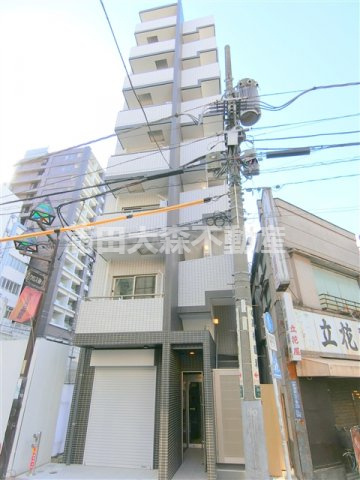 フェリーズ蒲田の外観|2019年1月築　RC鉄筋コンクリート造地上8階建て総戸数8戸、東京都大田区西蒲田7丁目　JR京浜東北線蒲田駅近の賃貸マンション
