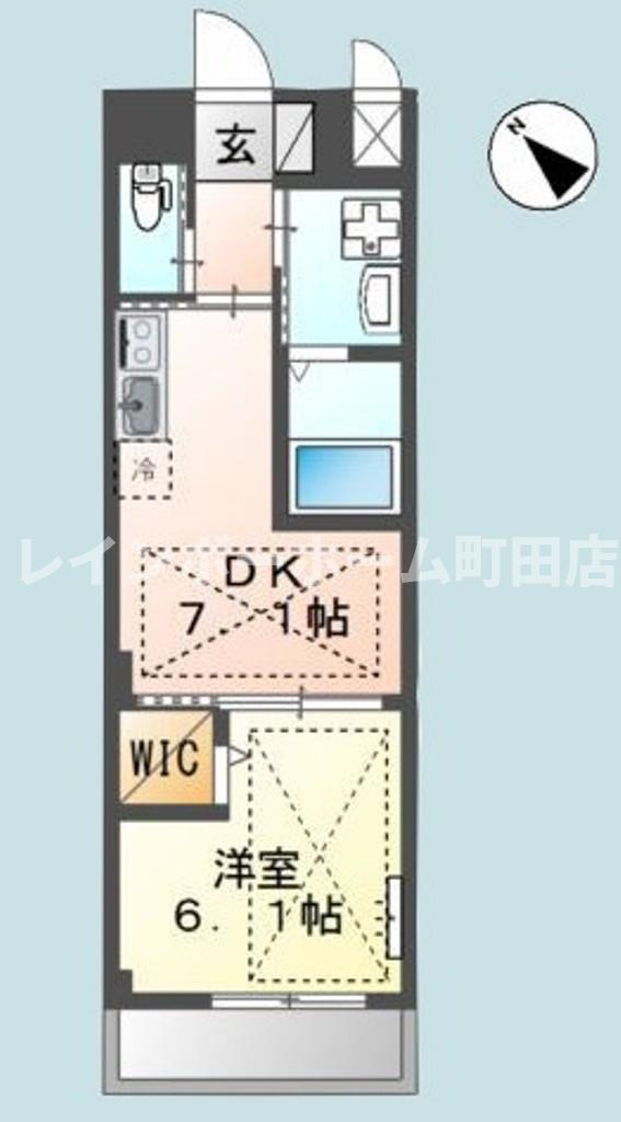 レイ※初期費用分割後払いサービス利用可能物件の間取り