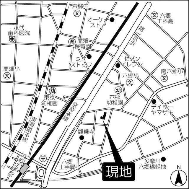 クレストコートの地図