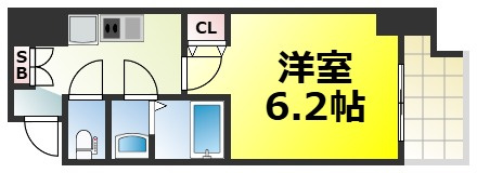 【間取り】 | グランエクラ今宮戎 仲介手数料無料