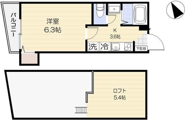 レスポワール東府中の間取り