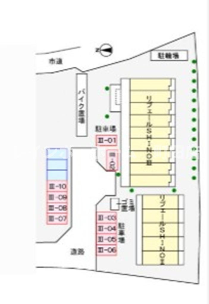 リブェールＳＨＩＮＯ3※初期費用分割あと払いサービス利用可能物件の区画図