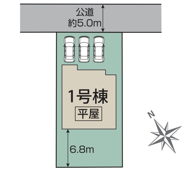 【区画図】 | 深谷市上野台　ブルーミングガーデン　新築戸建　全1棟　1号棟