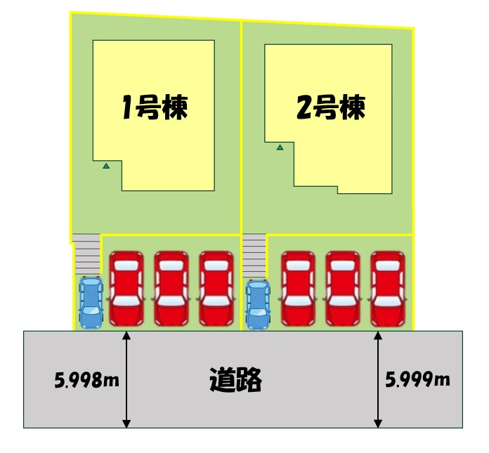 若松区青葉台南2丁目2期の区画図