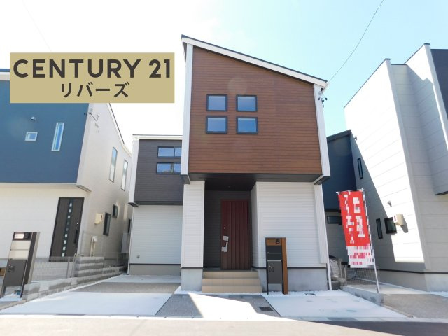 名古屋市南区砂口町の新築一戸建の外観|☆３号棟☆　　新価格！！いつでも見学できます♪（お問合せ当日、平日、水曜、夜間でもＯＫ）　南に庭付き♪　駐車２台！　長期優良住宅・制震ダンパー搭載！　リビング上部吹抜け♪　買い物施設徒歩５分圏内♪
