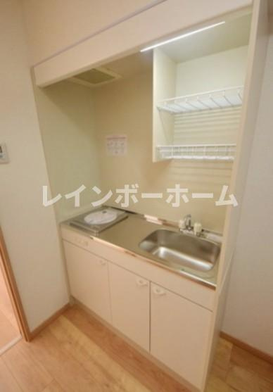 新座市野火止７丁目のアパートのキッチン