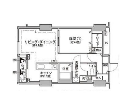 東雲キャナルコートＣＯＤＡＮ１２号棟の間取り|間取りです。