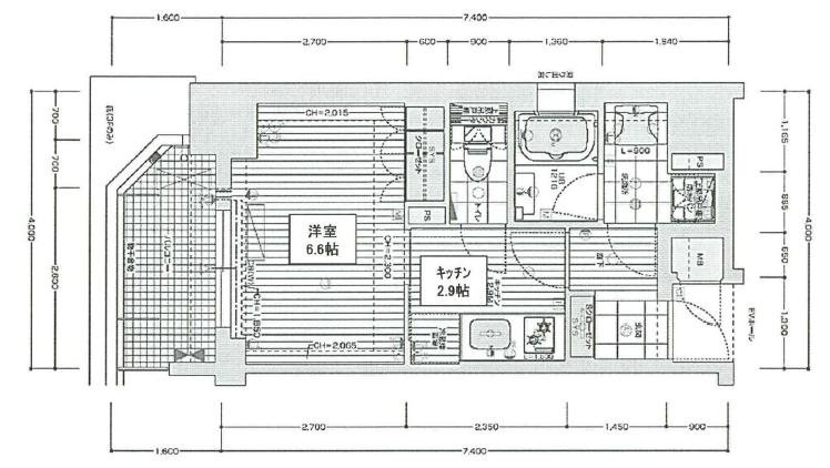 リーガル靱公園南Ⅱの間取り