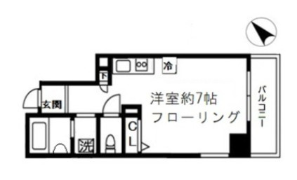 メゾンアワジⅡの間取り