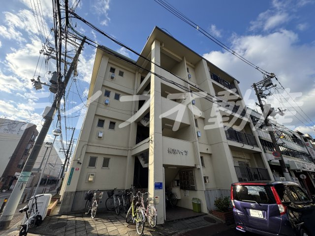 長吉ハイツの外観|落ち着いた雰囲気の外観です