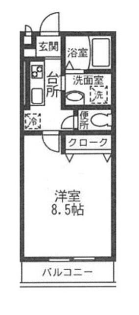 ルアーナガーデンⅡの間取り|間取りです。