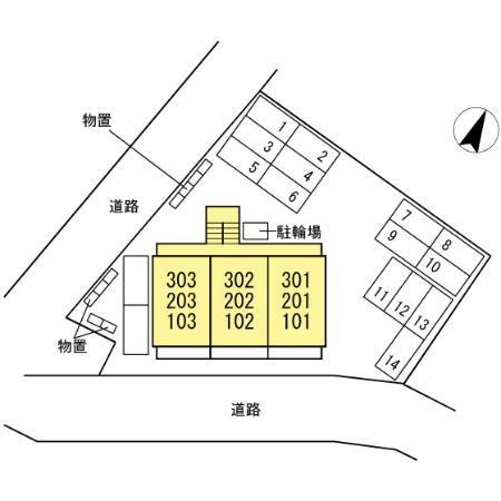 ブレイン裾花の区画図