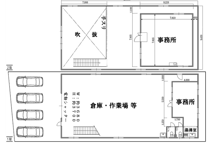 南吹田１丁目倉庫事務所の間取り