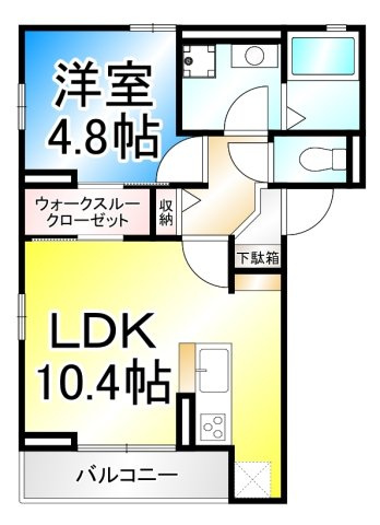 Chambre OSAKAYAの間取り
