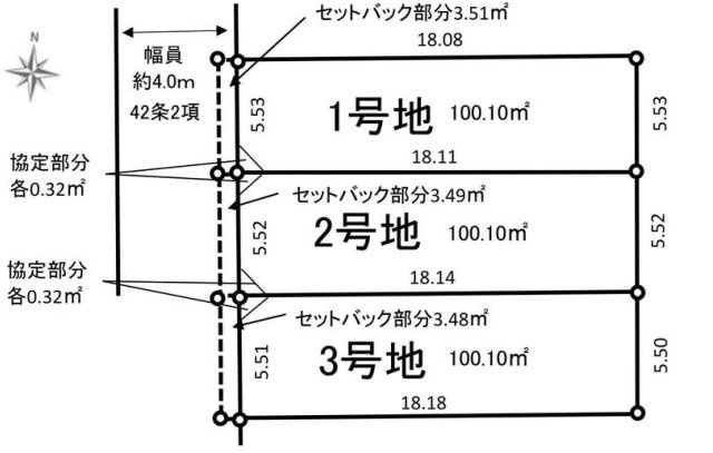 西武多摩川線 新小金井駅 15分 売地 三鷹市井口4丁目の土地図