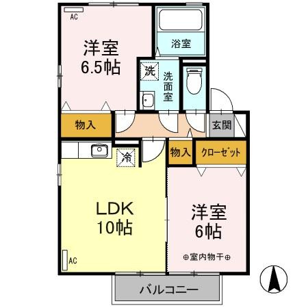 アルシオーネＢの間取り