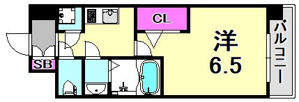 レジュールアッシュ塚本Ⅱの間取り