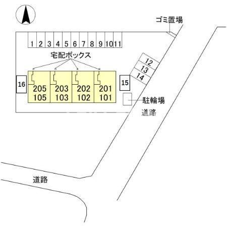 ウィル・クレストⅡの区画図|当社、チルホームのHPもご覧ください(^^)/物件情報多数♪