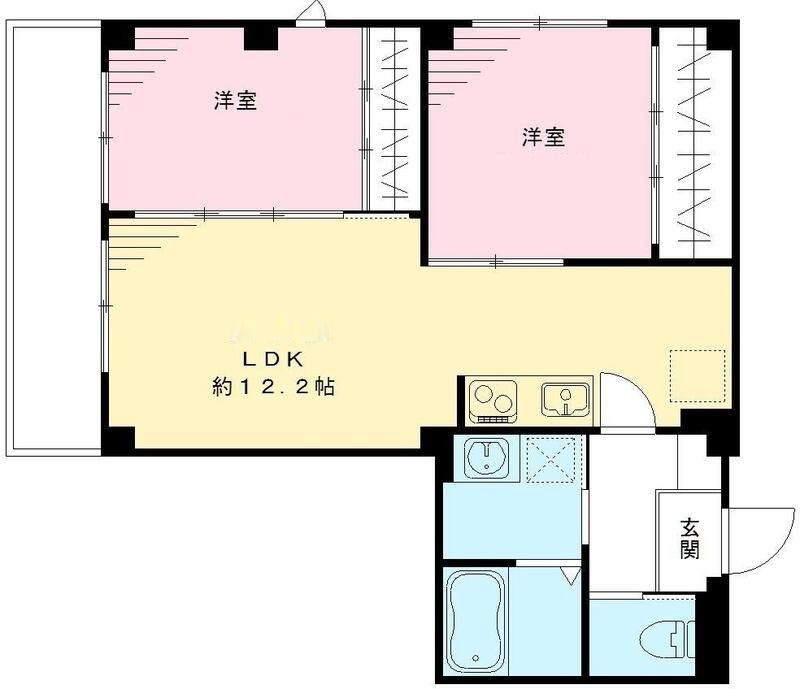 ムサシヤレジデンスの間取り|間取りです。