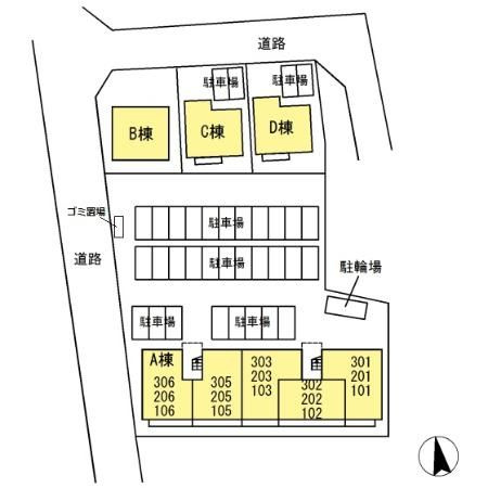 サンリット　Aの区画図