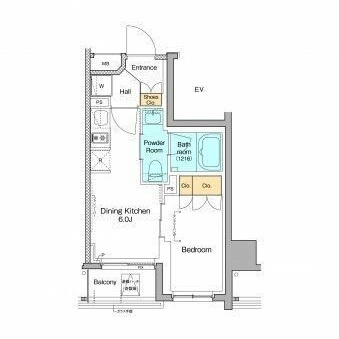 プラウドフラット森下Ⅳの間取り|間取りです。