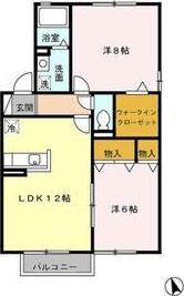 ツインコートポエム　Bの間取り