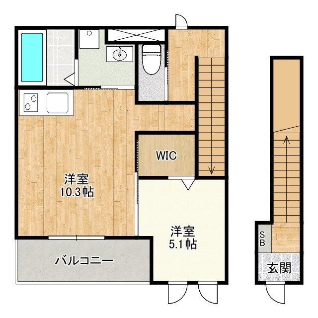 ひまわりⅠの間取り